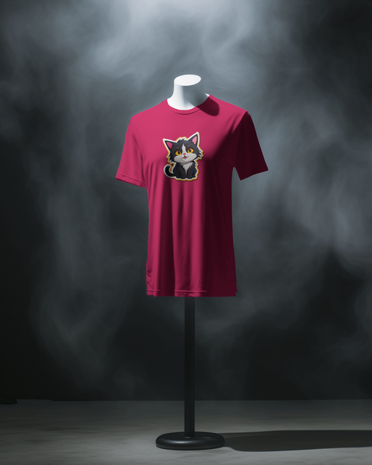 Earth & Thread | Cuddly Kitten 100% Cotton Regular Fit T-Shirt - Premium 180 GSM Adorable Pet Graphic Tee