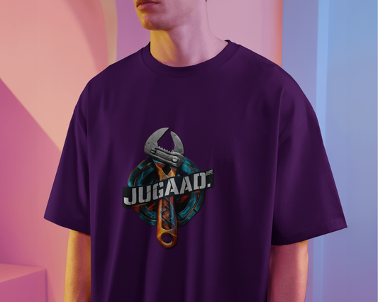 Earth & Thread | JUGAAD. 100% Cotton Regular Fit T-Shirt - Premium Ingenuity Graphic Tee
