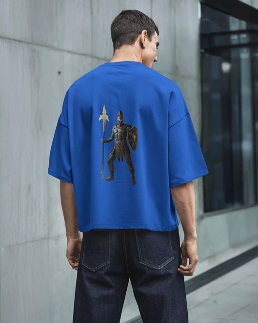 Fearless Strength in Oversized Comfort – Winged Knight Tee