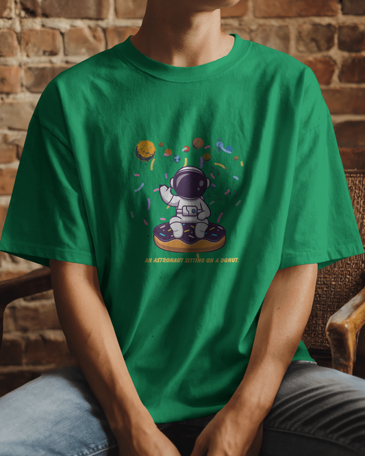 Explore the Unknown in Oversized Comfort – Astronaut Tee