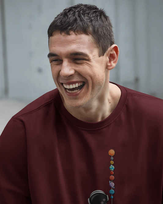 Oversized French Terry – Astronaut & Planets Tee