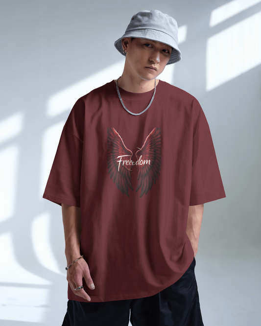 Oversized French Terry – Wings of Freedom Tee