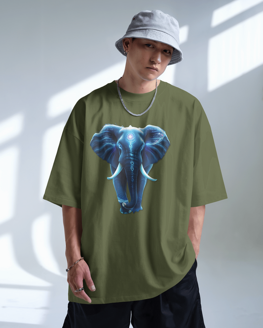 Oversized French Terry – Elephant Majesty Tee