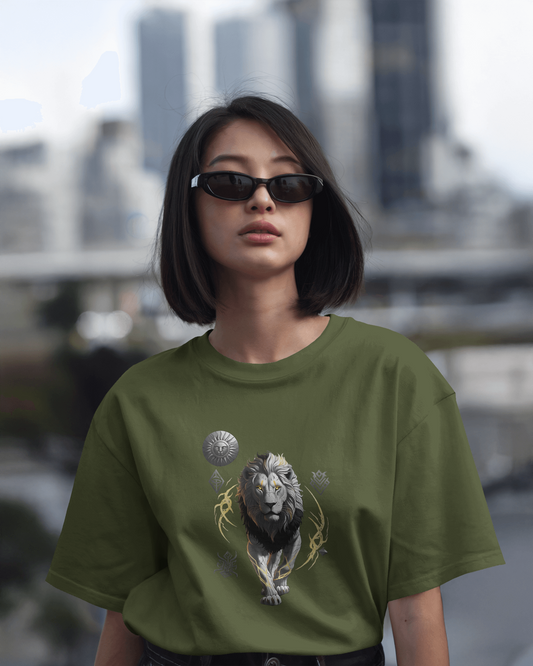 Oversized French Terry – Flames of the Warrior Tee