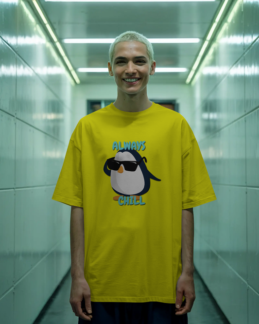 Chill in Ultra-Smooth Comfort – Premium Cotton Penguin Tee