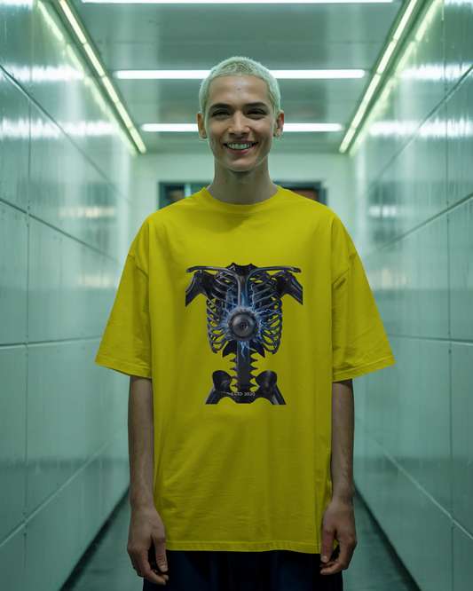 Earth & Thread | Core Energy Ribcage 100% Cotton Regular Fit T-Shirt - Premium 180 GSM Anatomical Graphic