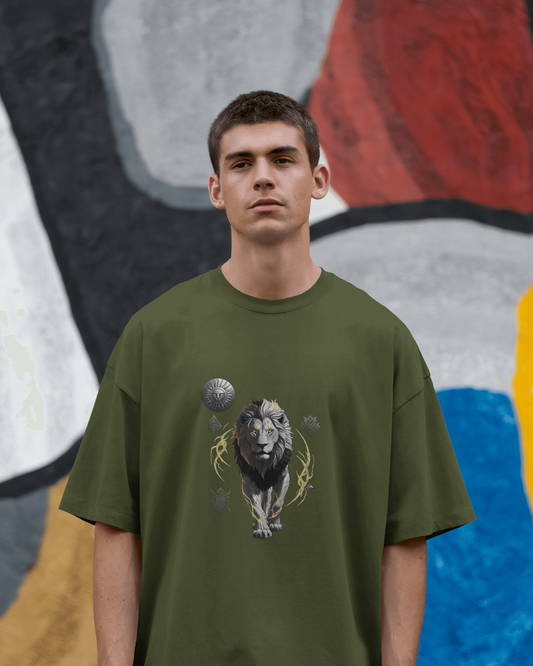 Oversized French Terry – Flames of the Warrior Tee