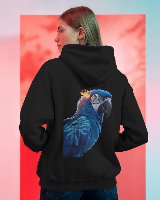 Oversized Hoodie – Blue Parrot Freedom Edition