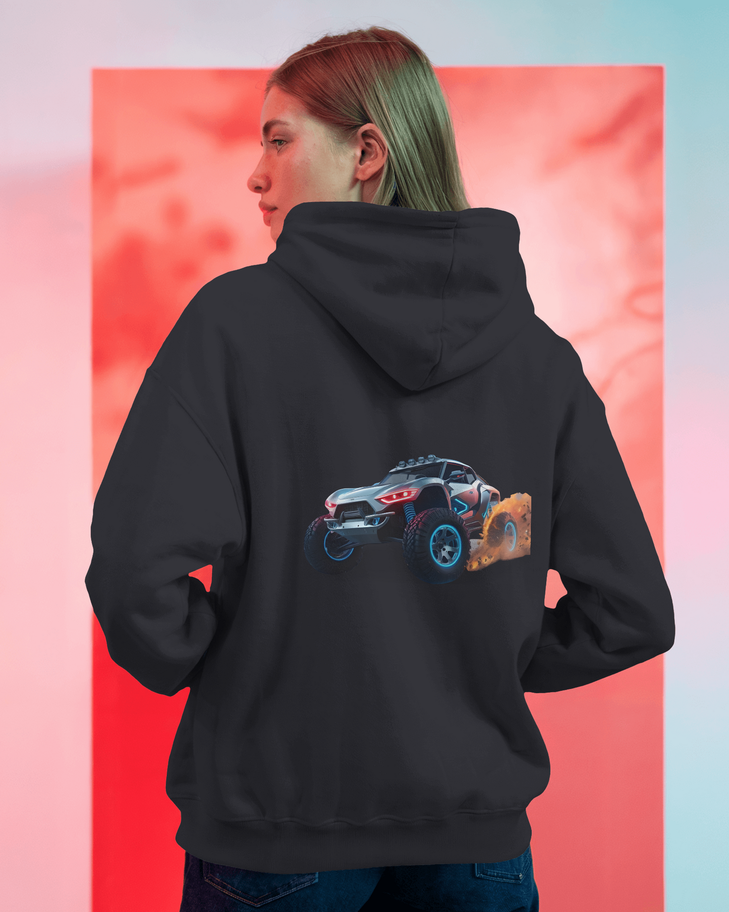 Oversized Hoodie – Speed Racer Toy Car Edition