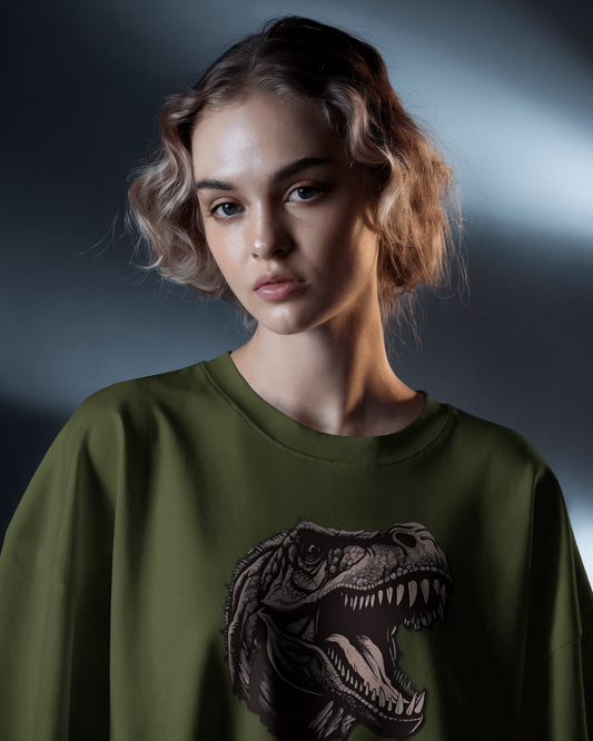 Oversized French Terry – Roaring T-Rex Tee