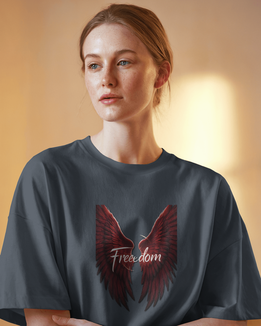 Oversized French Terry – Wings of Freedom Tee