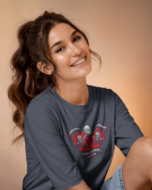 Earth & Thread | Devil Trio 100% Cotton Regular Fit T-Shirt - Premium 180 GSM Edgy Graphic Tee