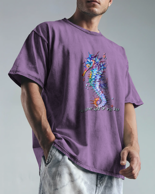 Elegance in Motion – Ultra-Smooth Seahorse Tee
