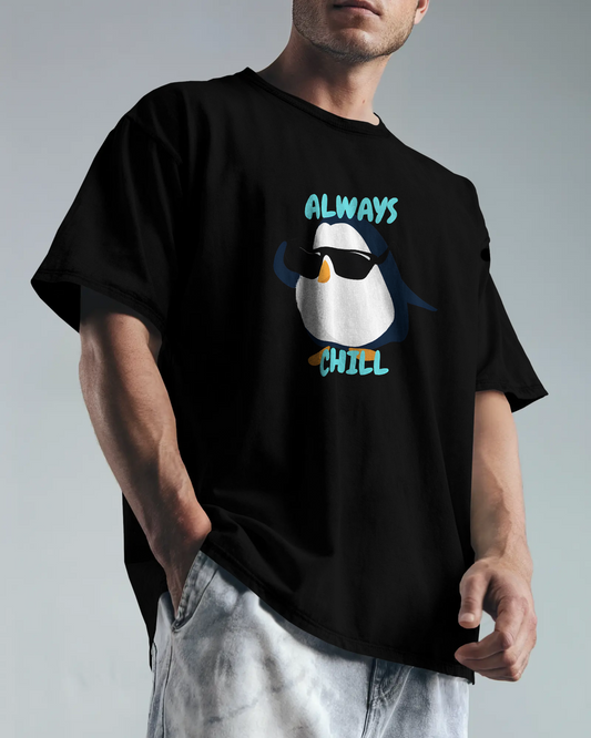 Chill in Ultra-Smooth Comfort – Premium Cotton Penguin Tee