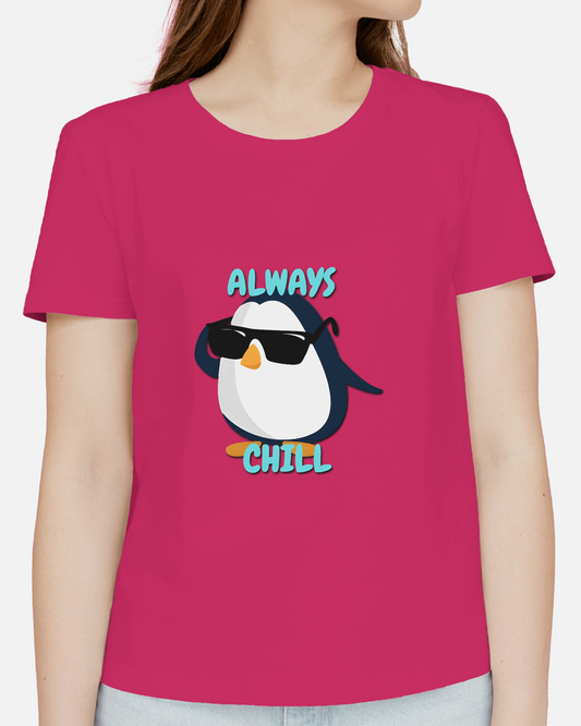 Chill in Ultra-Smooth Comfort – Premium Cotton Penguin Tee