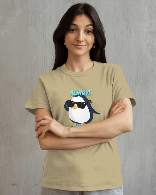 Chill in Ultra-Smooth Comfort – Premium Cotton Penguin Tee