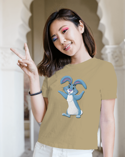 Bounce Into Comfort – Energetic Bunny Tee