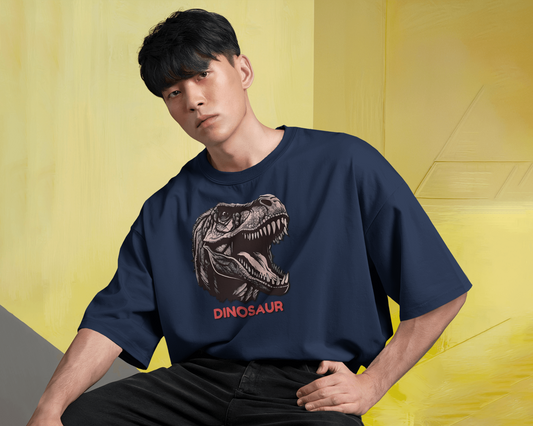 Oversized French Terry – Roaring T-Rex Tee