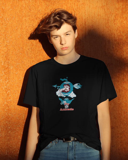Earth & Thread | Attitude 100% Cotton Regular Fit T-Shirt - Premium 180 GSM Bold Expressive Graphic Tee