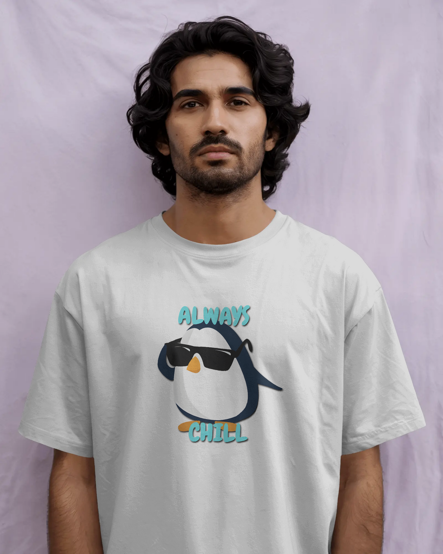 Chill in Ultra-Smooth Comfort – Premium Cotton Penguin Tee