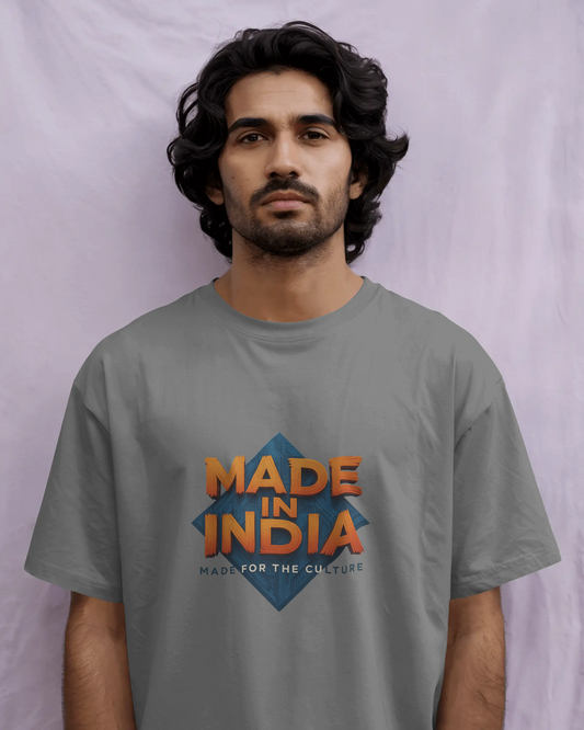 Earth & Thread | MADE IN INDIA 100% Cotton Regular Fit T-Shirt - Premium 180 GSM Patriotic Cultural Tee