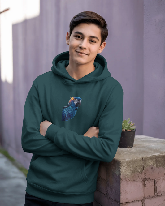 Oversized Hoodie – Blue Parrot Freedom Edition